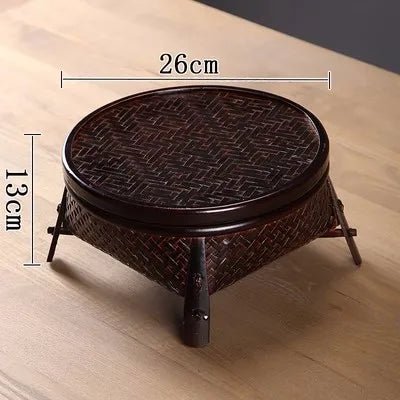 Bamboo Lacquerware Hamper - Japanese Storage Box for Cookies & Sushi